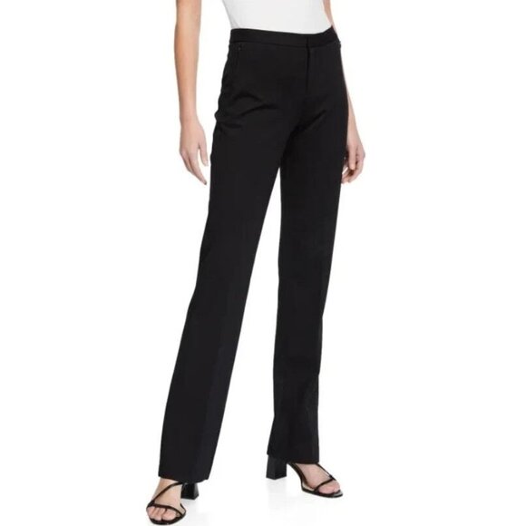 Alexis Lofton Black Pants XS High-Rise Straight-Leg NWOT - Picture 1 of 6